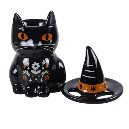 Bruciacapri in ceramica Gatto nero
