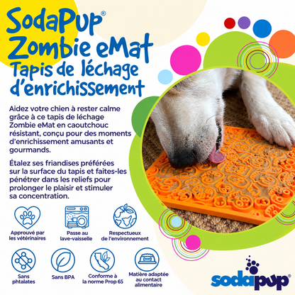 Zombie lick mat for dogs and cats