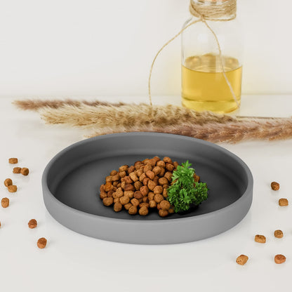 Tigela rasa de silicone