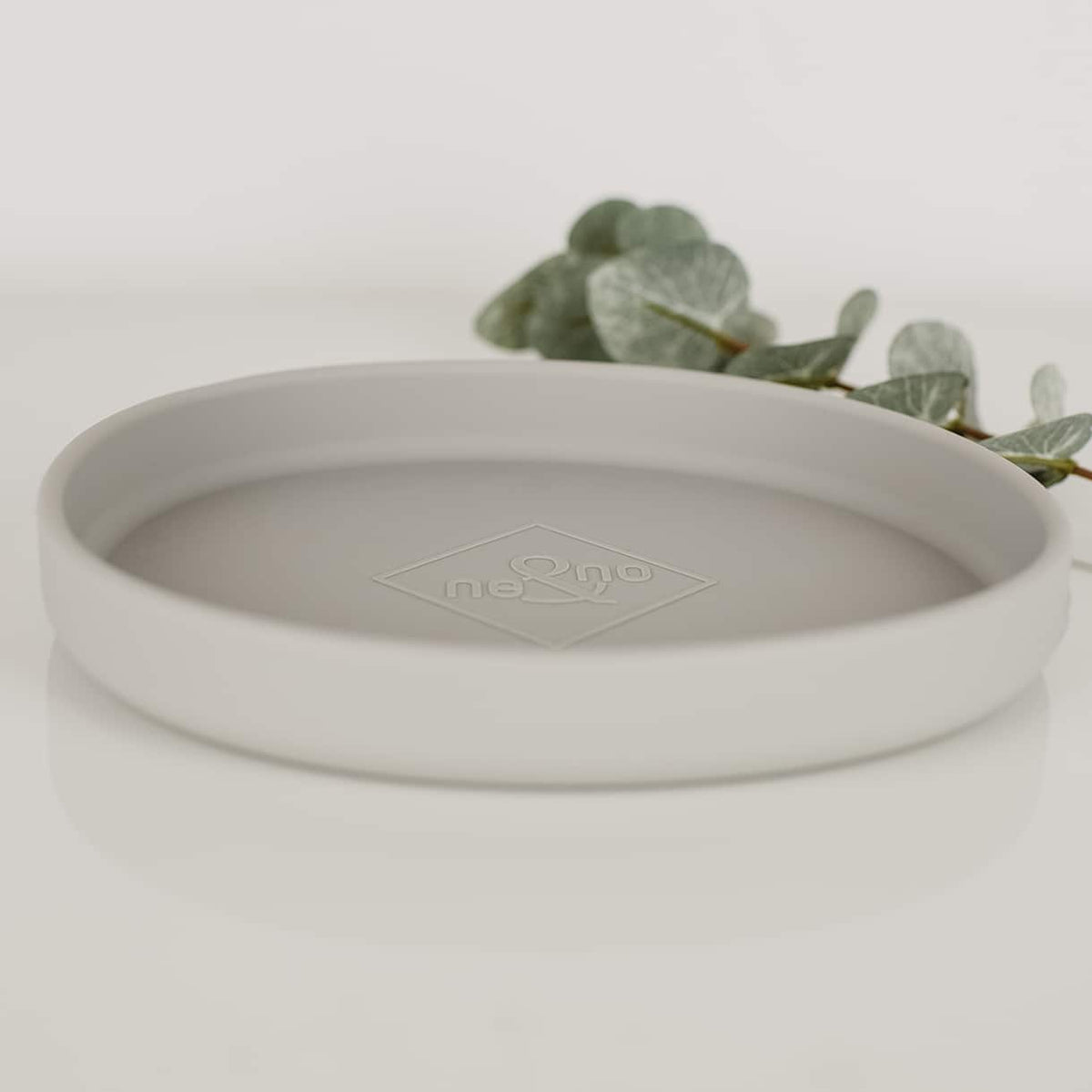 Tigela rasa de silicone