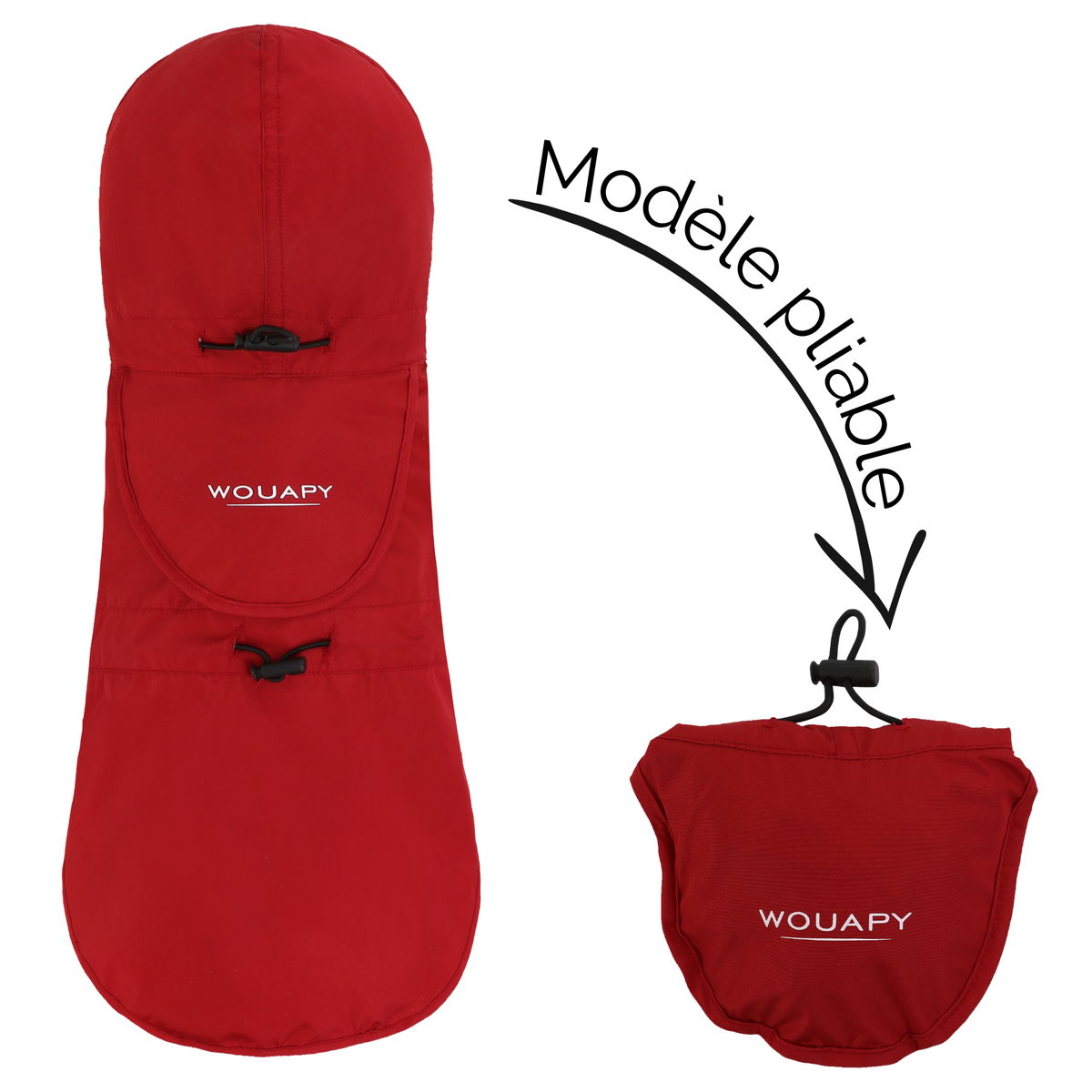 Faltbare Essential-Regenjacke für Hunde