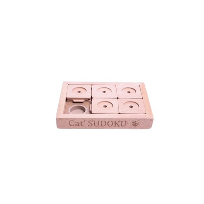 Juego de ingenio Sudoku avanzado de madera para perros pequeños y gatos