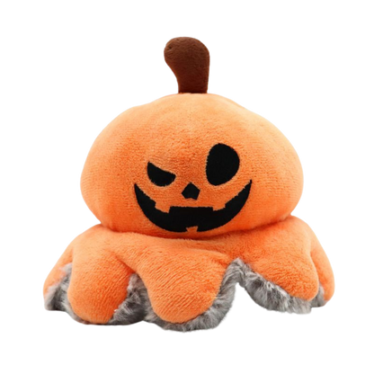 Juguete de Halloween de calabaza reversible para perros