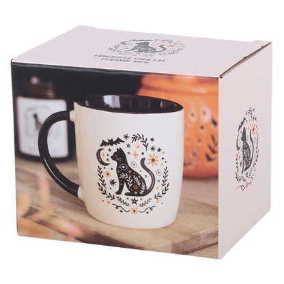 Caneca em cerâmica Gato preto