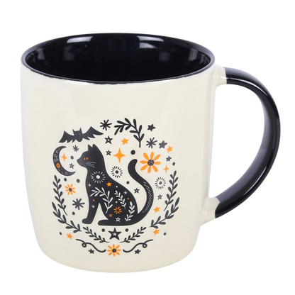 Caneca em cerâmica Gato preto