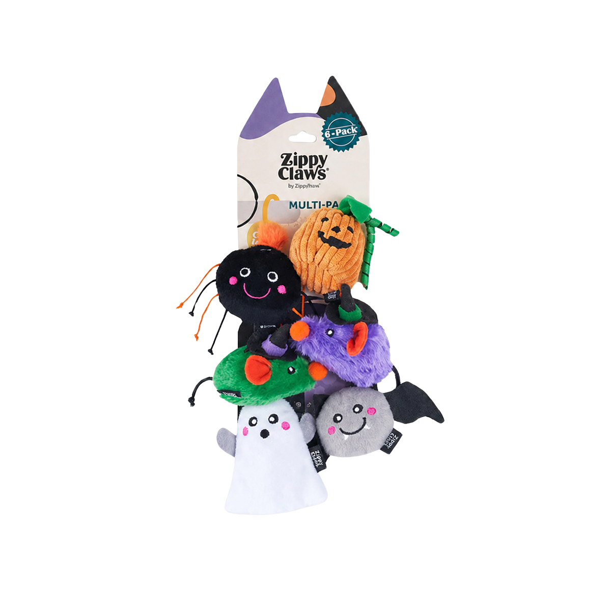 Lote de 6 juguetes de Halloween Criaturas Embrujadas para gatos