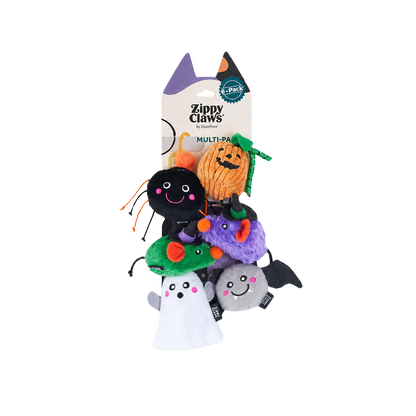 Lote de 6 juguetes de Halloween Criaturas Embrujadas para gatos